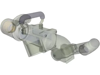 Large Refuelling Nozzle 3D Model preview