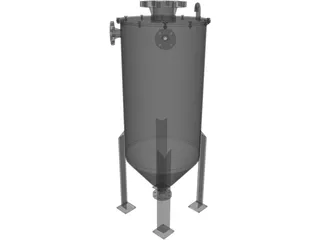 Fluid Tank 3D Model preview