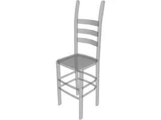 Bar Stool 3D Model preview