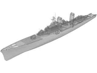 Battle Ship 3D Model preview