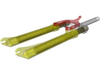 Suspension Fork 3D Model preview