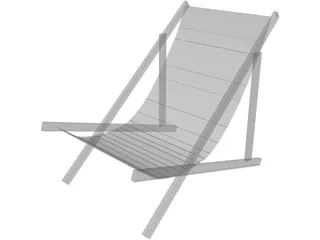 Beach Chair 3D Model preview