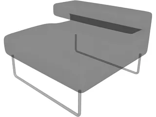 Chair Lowseat Urquiola Moroso 3D Model preview