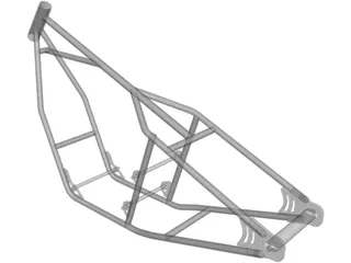 Honda CB750 Motorcycle Frame 3D Model preview