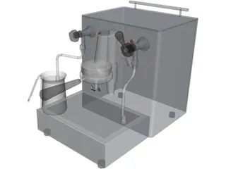 ECM Espresso Machine 3D Model preview