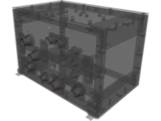 Electronic Box 3D Model preview
