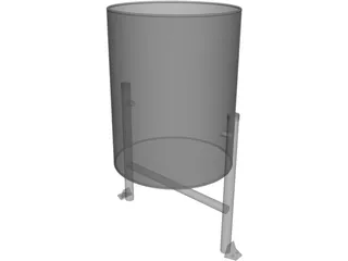 Garbage Container 3D Model preview