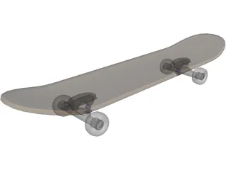Skateboard 3D Model preview