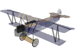 Fokker D.VII 3D Model preview
