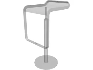 Barstool LEM 3D Model preview