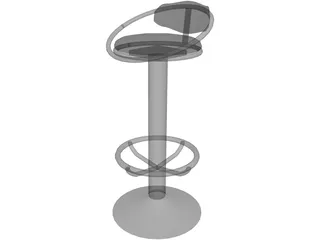 Barstool Dolly 3D Model preview