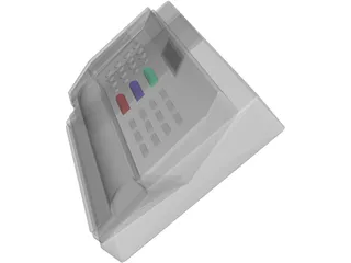 Fax Machine 3D Model preview