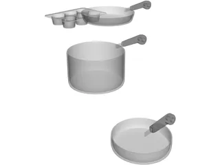Cook Ware 3D Model preview