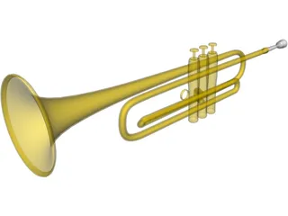 Trumpet 3D Model preview