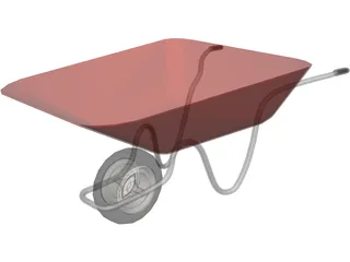 Wheelbarrow 3D Model preview