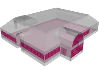 Retail Building 3D Model preview