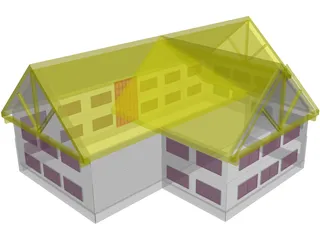 Retail Building 3D Model preview