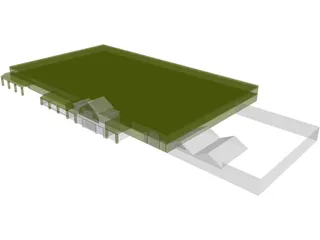 Retail Building 3D Model preview