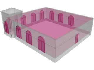 Retail Building 3D Model preview