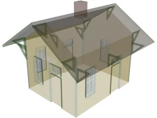 Branch Line Station 3D Model preview