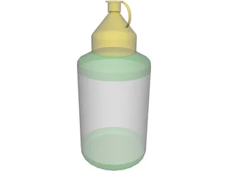 Paint Pot 3D Model preview