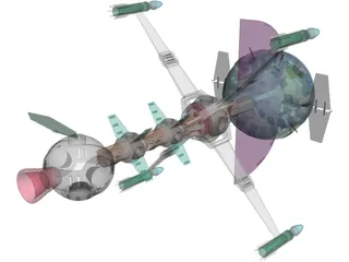 Comet Captain Future 3D Model preview