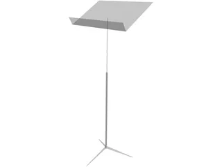 Music Stand 3D Model preview