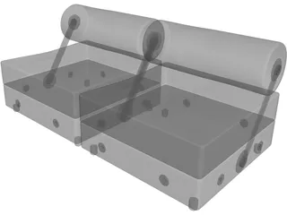 Todo Modo Sofa 3D Model preview