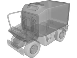 Toon Van 3D Model preview