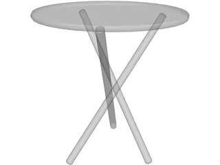 Tripod Table Jabrun 3D Model preview