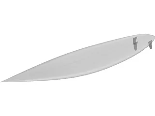 Surfboard 3D Model preview