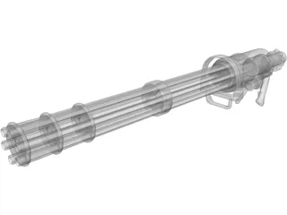 Mini Gun 3D Model preview