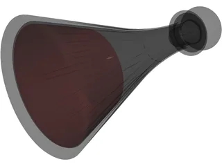 Bottle Glass 3D Model preview