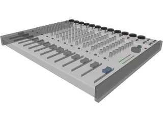 Audio Mixer 3D Model preview