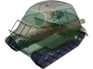 Armored Isetta 3D Model preview