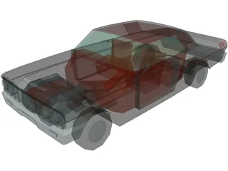 Ford Fairlane 500 Sports Coupe (1964) 3D Model preview