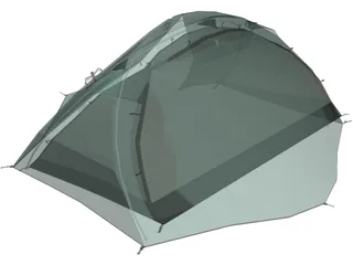 Tent (Small For Travelling And Outdoors) 3D Model preview