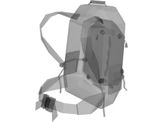 Bag Slalom 40 (Medium Touristic For Tourists And Outdoors) 3D Model preview