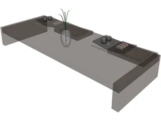 China Table 3D Model preview