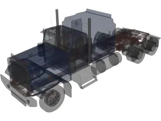 Freightliner Aerodyne 3D Model preview