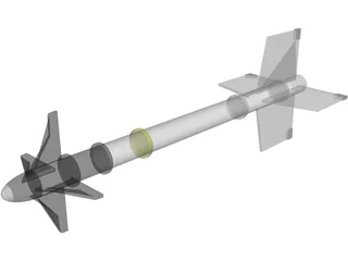 Sidewinder AIM-9 3D Model preview