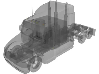 Peterbilt 387 3D Model preview