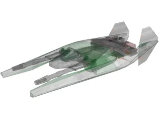 Narn Regime Fighter 3D Model preview