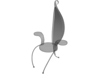 Chair Flamingo 3D Model preview
