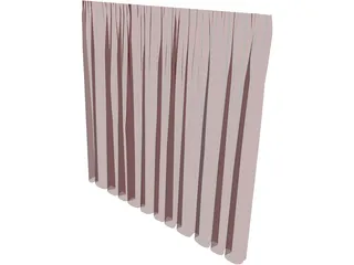 Curtains Melissa 3D Model preview
