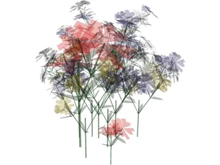 Flowers 3D Model preview