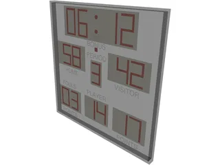 Scoreboard 3D Model preview