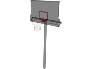 Basketball Hoop 3D Model preview