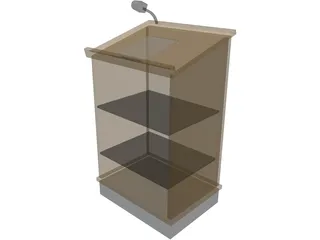 Lectern 3D Model preview