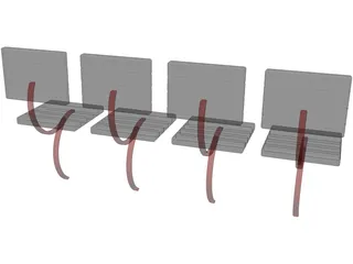 Seats 3D Model preview